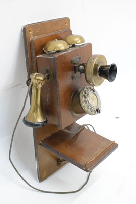 Lot 197 - Vintage reproduction 'Centenary of the telephone 1876-1976' wall mounted telephone