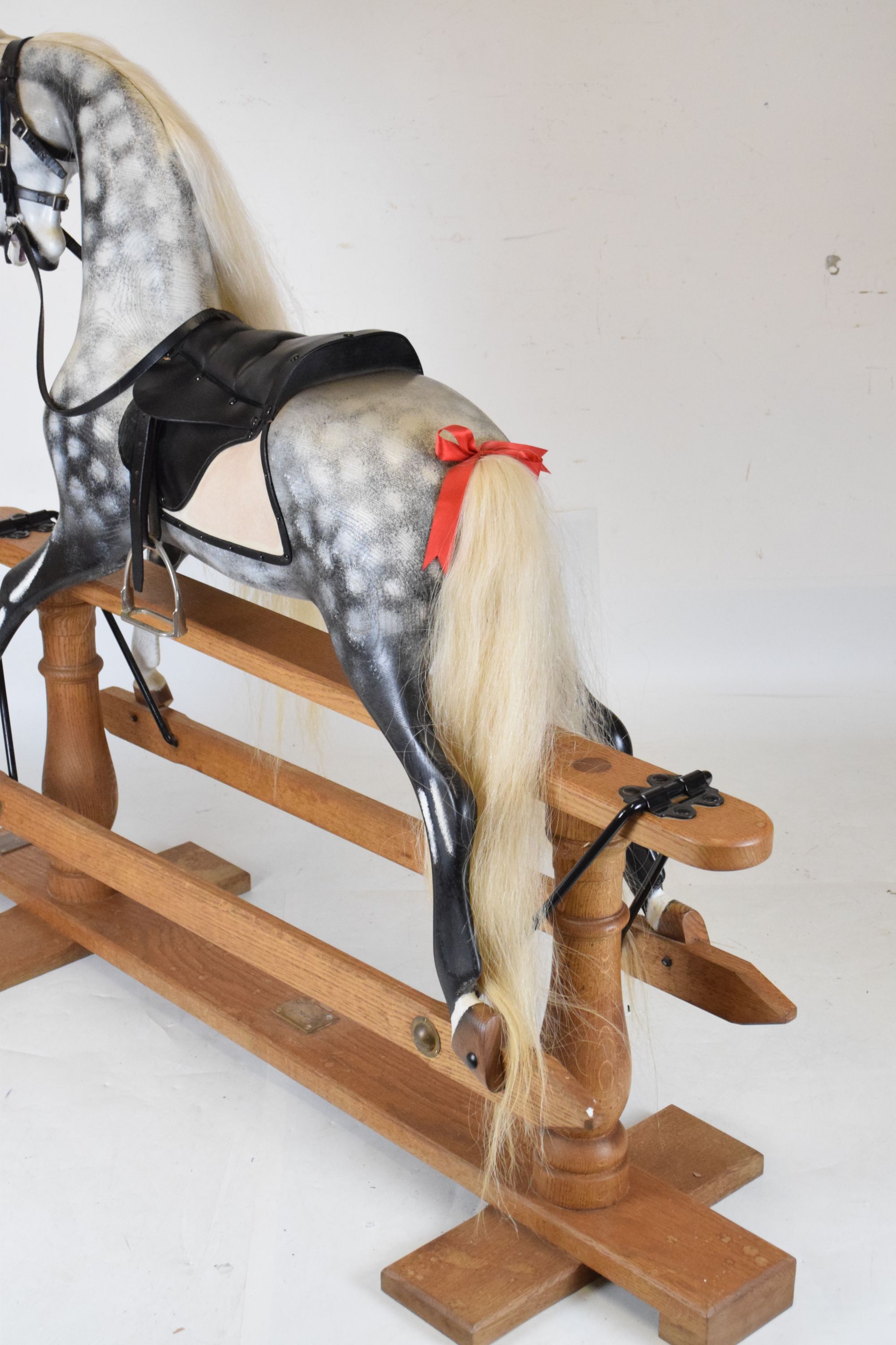 Dapple grey rocking 2024 horse for sale