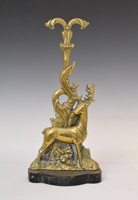 Lot 228 - Brass stag doorstop