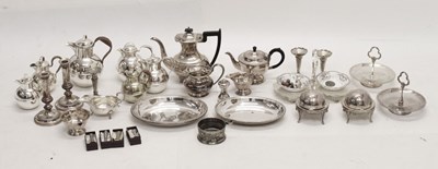 Lot 558 - Mixed quantity of silver plate