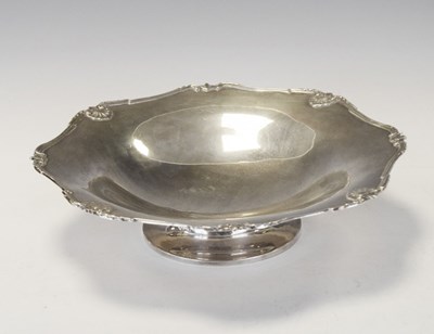 Lot 120 - George V silver pedestal fruit bowl