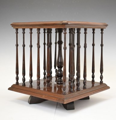 Lot 593 - Table top revolving bookcase