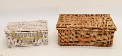 Lot 245 - St. Michaels wicker picnic set, together with another picnic set