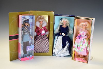 Lot 292 - Four boxed Mattel Barbie dolls
