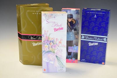 Lot 292 - Four boxed Mattel Barbie dolls
