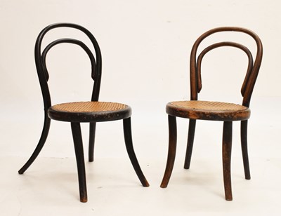 Lot 562 - Two child's Bentwood chairs