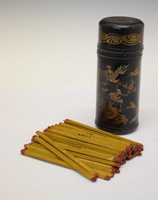 Lot 352 - Chinese Wedding Box containing fortune sticks