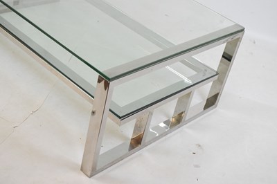 Lot 206 - Modernist glass coffee table