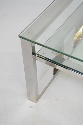 Lot 206 - Modernist glass coffee table