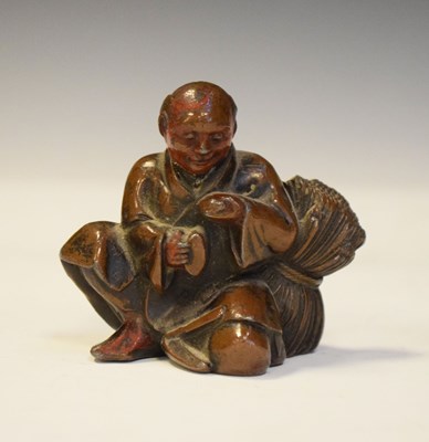 Lot 359 - Japanese copper-clad figure