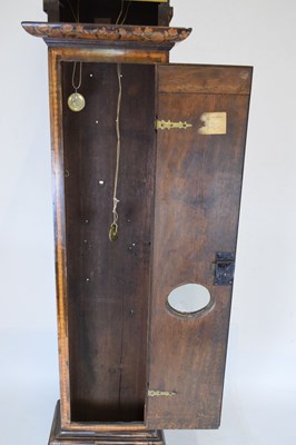 Lot 237 - William III or Queen Anne walnut and marquetry longcase clock, John Cotton, Strand
