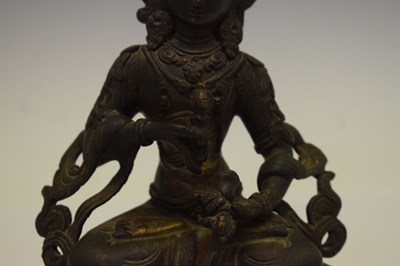 Lot 463 - Tibetan bronze figure of Vajrasattva