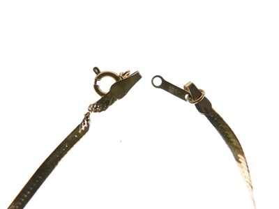 Lot 44 - Two herringbone link bracelets