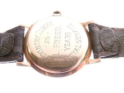 Lot 102 - Tissot - gentleman's 9ct wristwatch