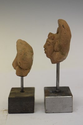 Lot 400 - Six Pre Columbian terracotta heads