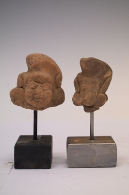 Lot 400 - Six Pre Columbian terracotta heads