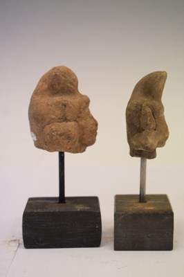 Lot 400 - Six Pre Columbian terracotta heads