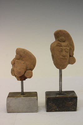 Lot 400 - Six Pre Columbian terracotta heads