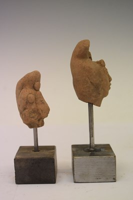 Lot 400 - Six Pre Columbian terracotta heads