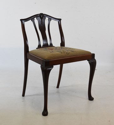 Lot 473 - Edwardian mahogany occasional chair