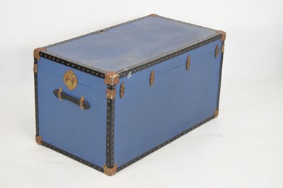 Lot 519 - Two blue luggage trunks