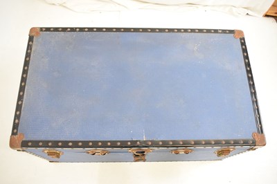 Lot 519 - Two blue luggage trunks