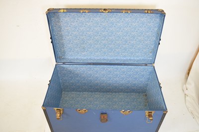 Lot 519 - Two blue luggage trunks