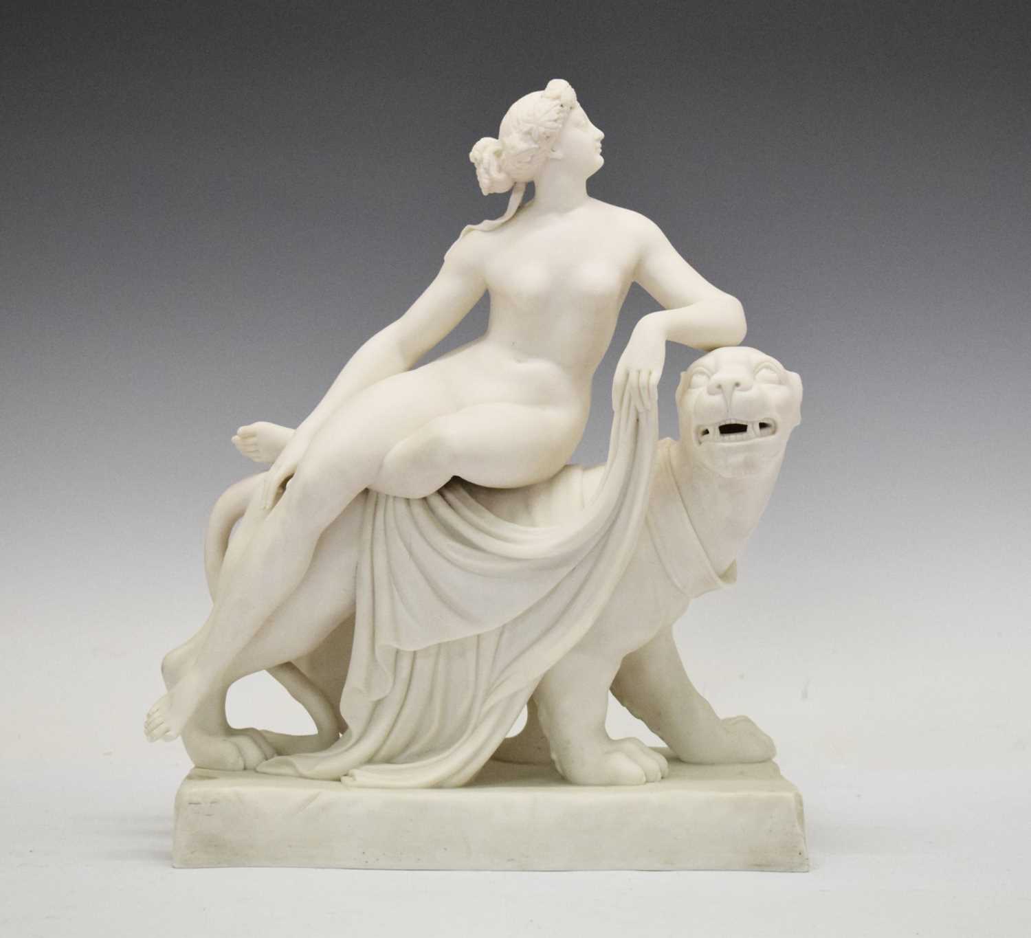 Lot 447 - Parian figure 'Ariadne and the Panther'