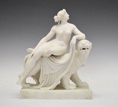 Lot 447 - Parian figure 'Ariadne and the Panther'