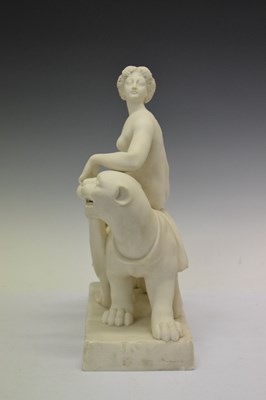 Lot 447 - Parian figure 'Ariadne and the Panther'