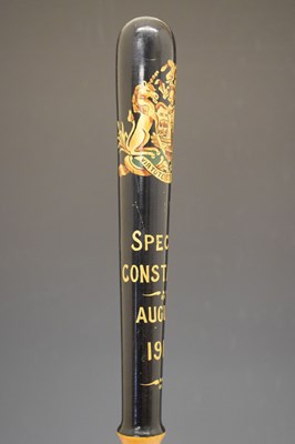 Lot 235 - Early 20th Century policeman's truncheon