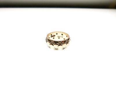 Lot 15 - 9ct gold stone set eternity/wedding ring