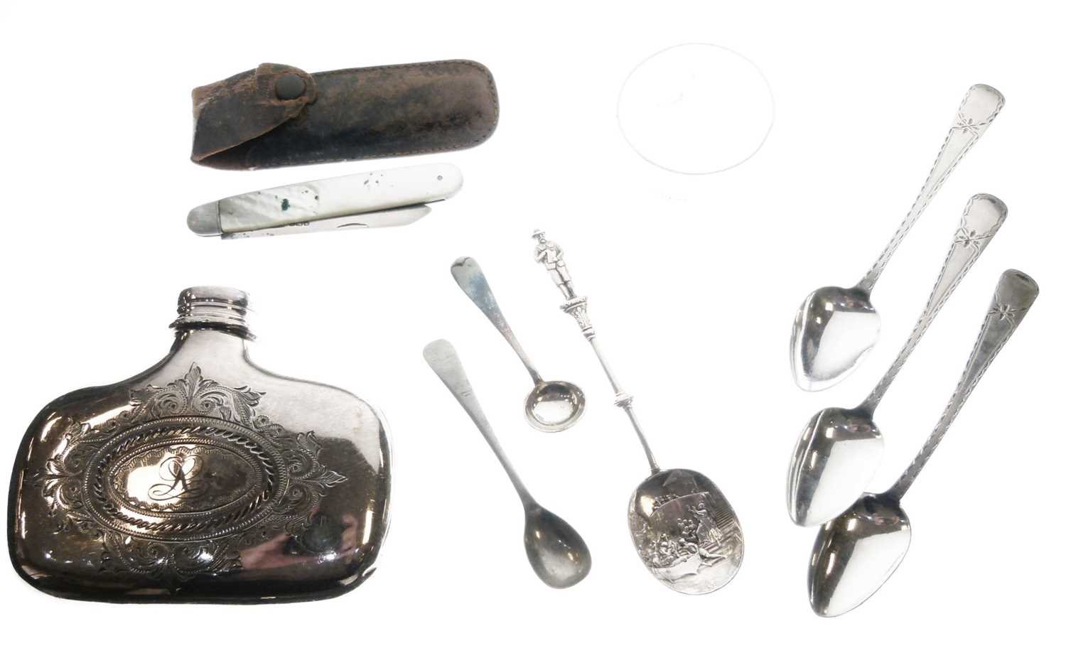 Lot 136 - Assorted silver and electro plate