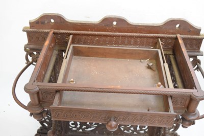 Lot 184 - Coalbrookdale - Victorian cast iron hall stand