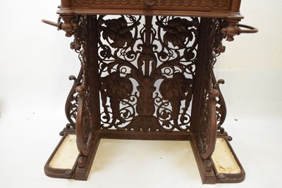 Lot 184 - Coalbrookdale - Victorian cast iron hall stand
