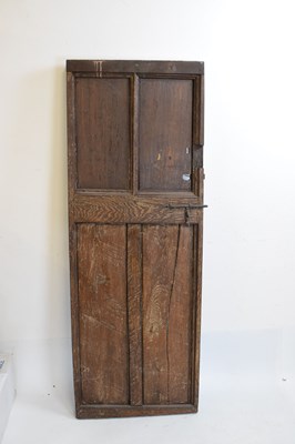 Lot 174 - English early oak door, probably 16th Century