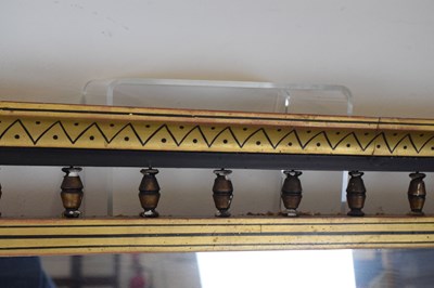 Lot 188 - Aesthetic movement gilt and ebonised overmantel or console mirror