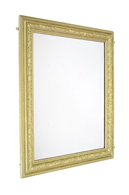 Lot 560 - Giltwood rectangular wall mirror