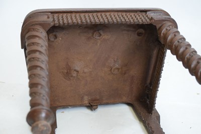 Lot 185 - Victorian cast iron chair