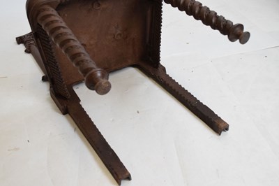 Lot 185 - Victorian cast iron chair