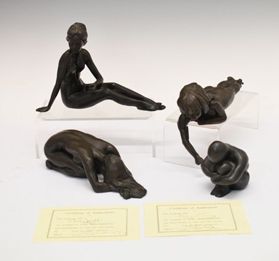 Lot 268 - Tom Greenshields (Modern) - Three resin nude studies