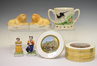 Lot 319 - Assorted Staffordshire and other pottery