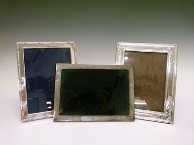 Lot 126 - Three various silver photograph frames, 22.5cm and smaller