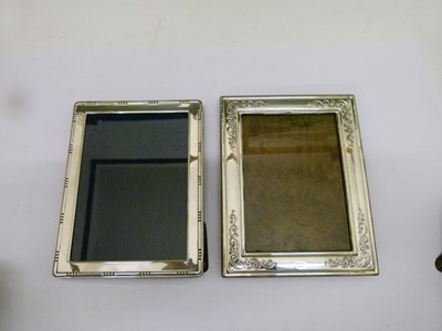 Lot 126 - Three various silver photograph frames, 22.5cm and smaller