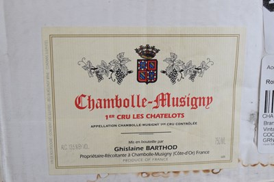 Lot 576 - Ghislaine Barthod Chambolle-Musigny 1er Cru Les Chatelots, 2014, Côte de Nuits, Burgundy