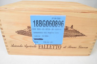 Lot 660 - Falletto di Bruno Giacosa Barbaresco Asili de Barbaresco Riserva, 2000, Barolo, Piedmont