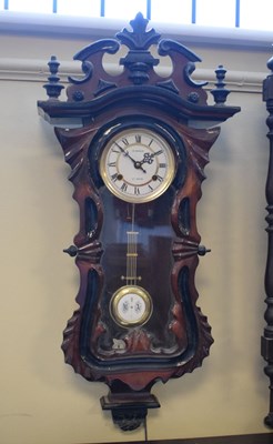 Lot 366 - Reproduction month-going spring-driven Vienna-style wall clock