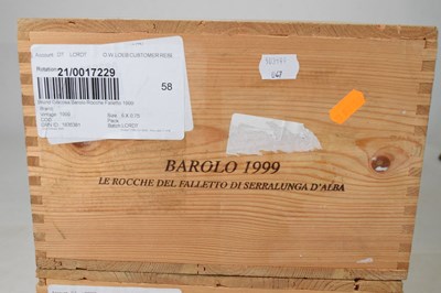 Lot 663 - Falletto di Bruno Giacosa Barolo Le Rocche del Falletto di Serralunga d'Alba, 1999, Barolo, Piedmont