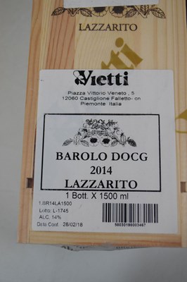 Lot 605 - Vietti Barolo Lazzarito 2014, Barolo, Piedmont