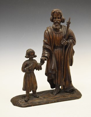 Lot 190 - 19th Century Continental carved religious sculpture